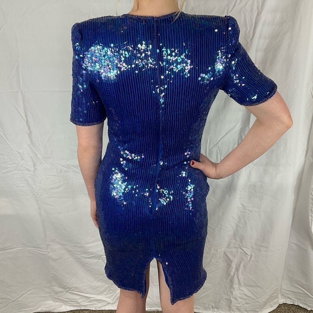 Laurence Kazar New York vintage all sequin stunning dress - Picture 6 of 11